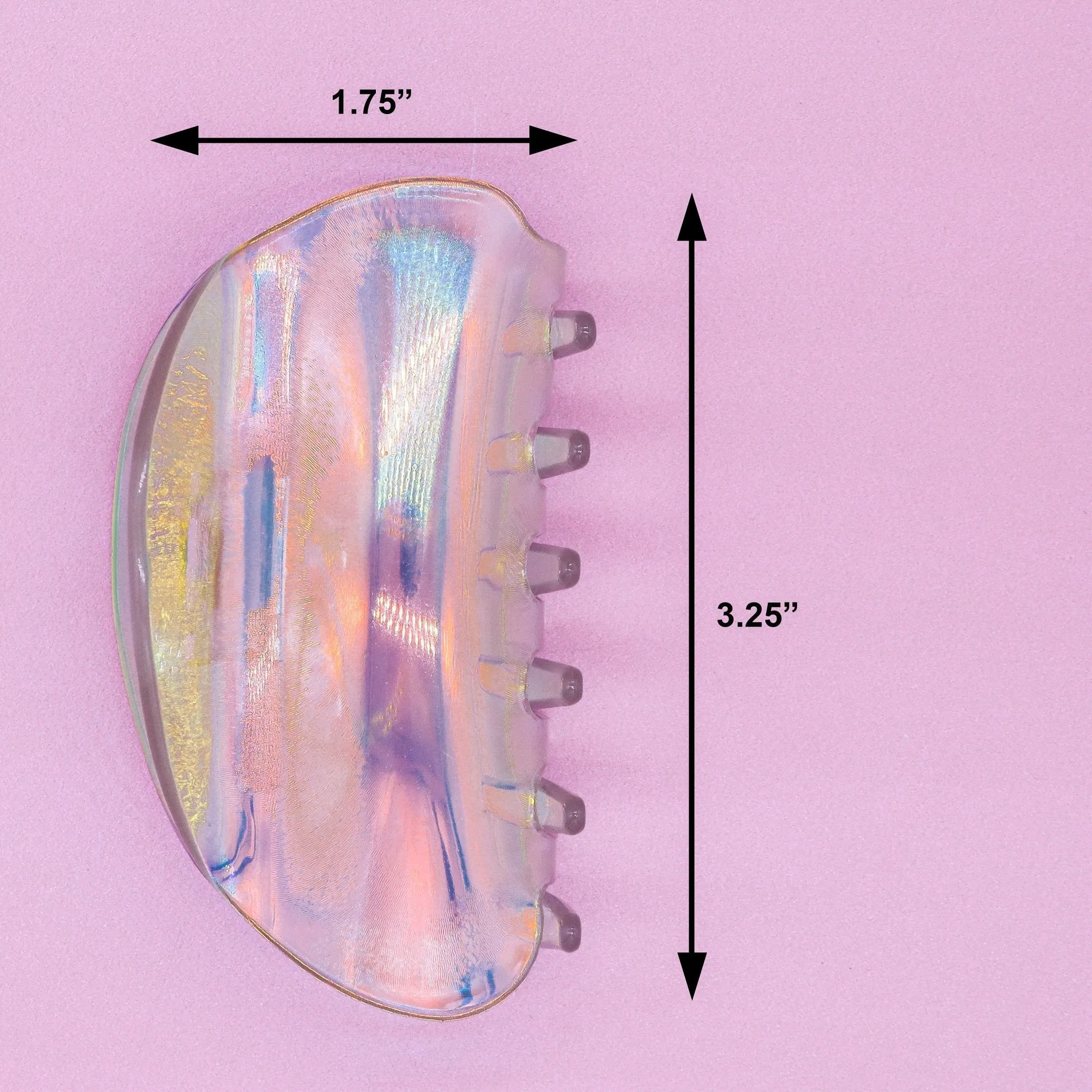 Medium Iridescent Hair Claw Clip - Iridescent