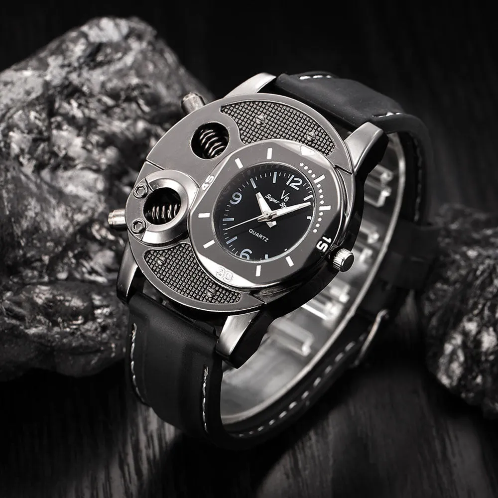 Men's Thin Silica Gel Sports Quartz Watch