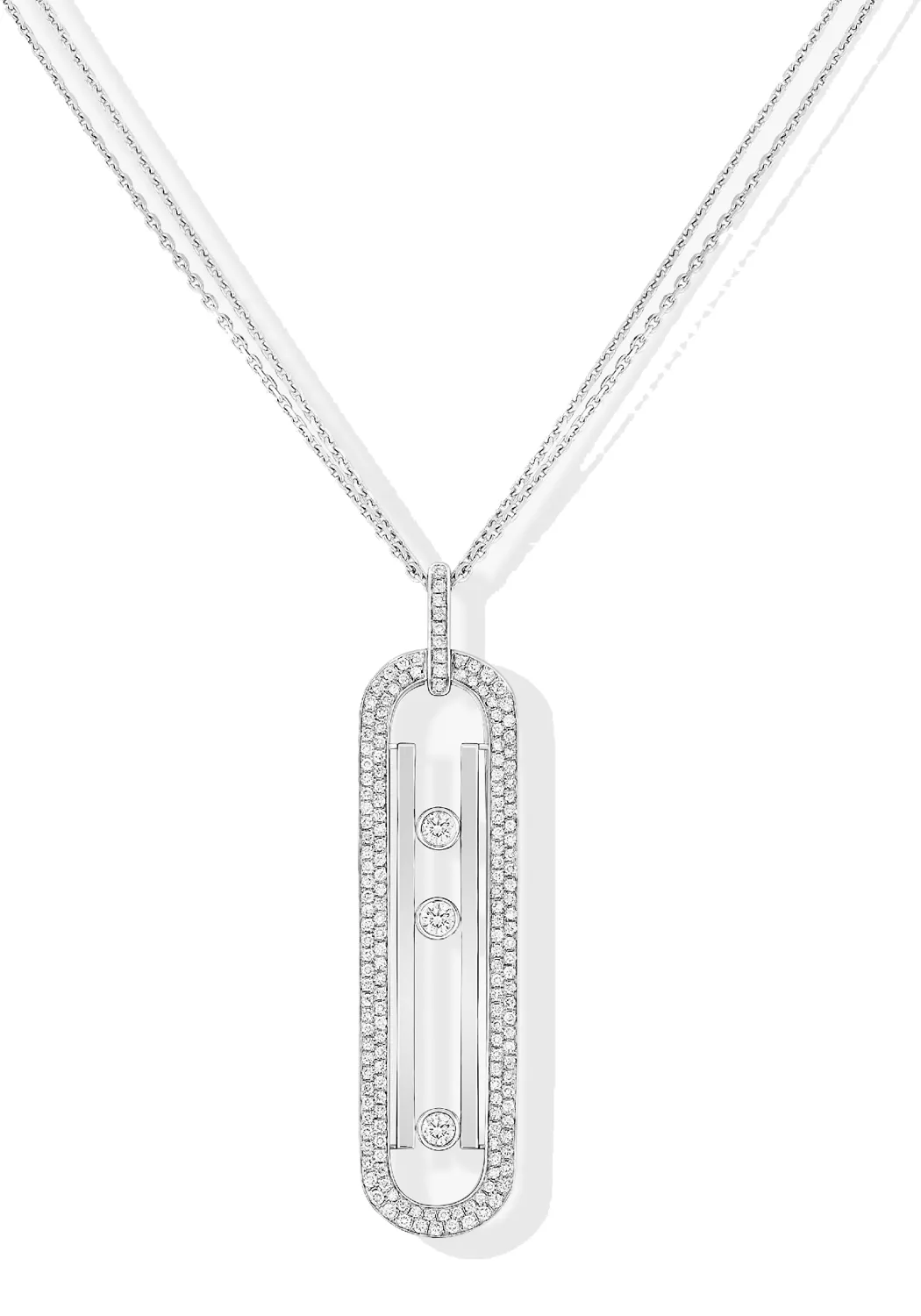 Messika Move 10th Anniversary Long 18KWG Diamond Necklace