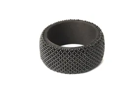 Moyo Beaded Bangle Black