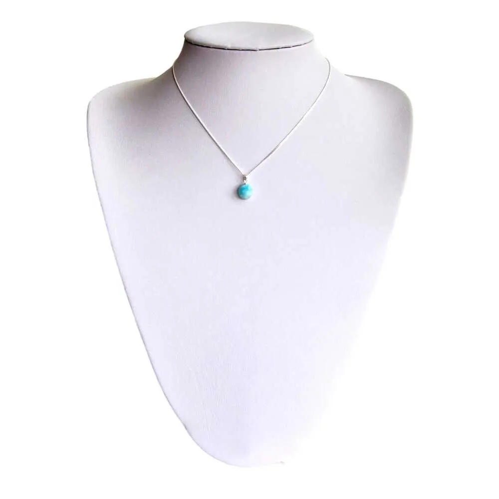 Oval Larimar Necklace