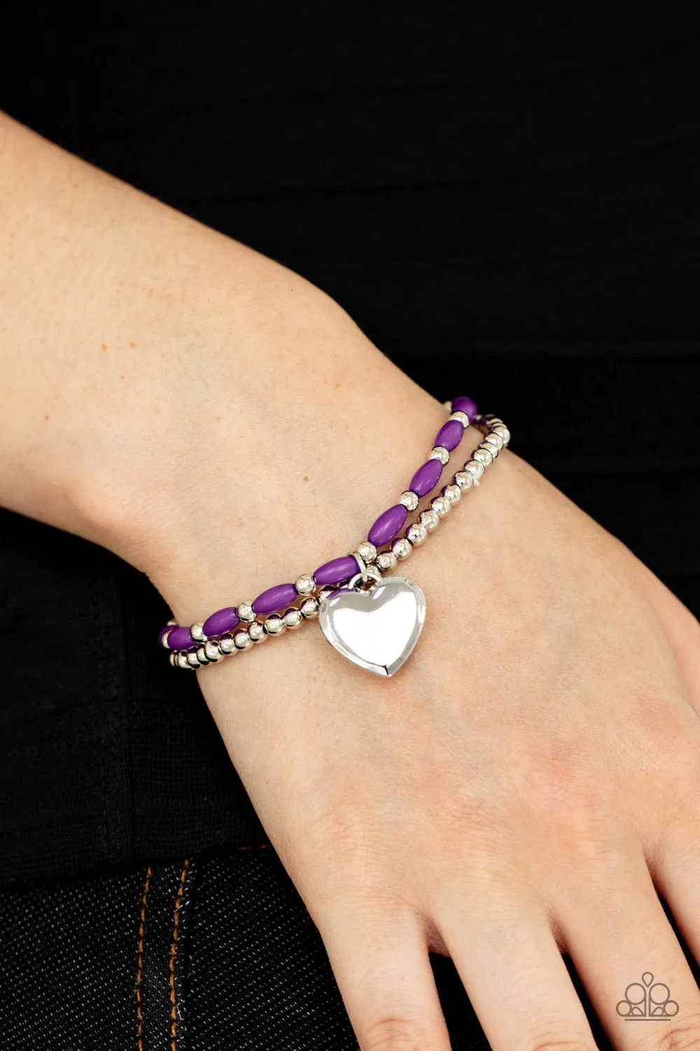 Paparazzi Accessories - Candy Gram - Purple Bracelet