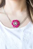 Paparazzi Necklace Hibiscus Hula - Pink