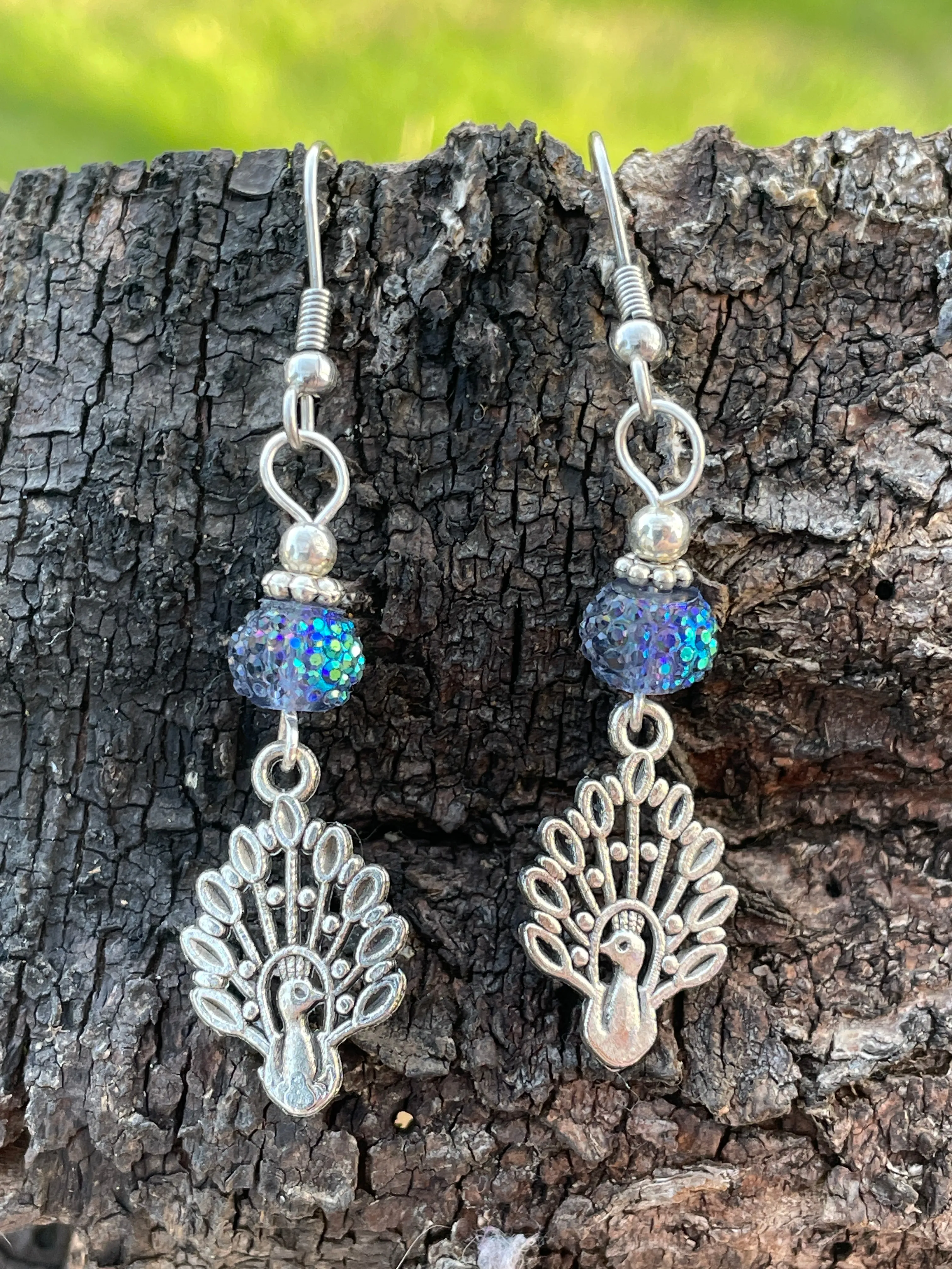 Peacock Earrings