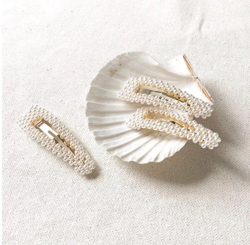 Pearl Snap Barrette Duo - LAST CHANCE / FINAL SALE