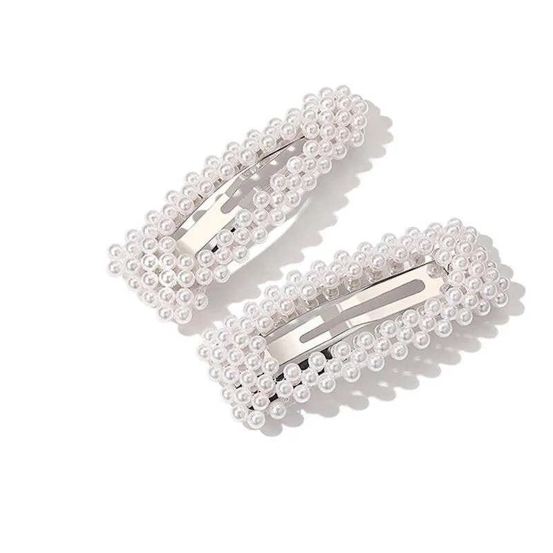 Pearl Snap Barrette Duo - LAST CHANCE / FINAL SALE