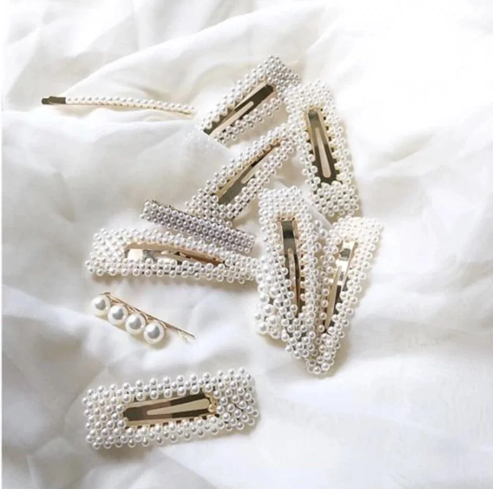 Pearl Snap Barrette Duo - LAST CHANCE / FINAL SALE