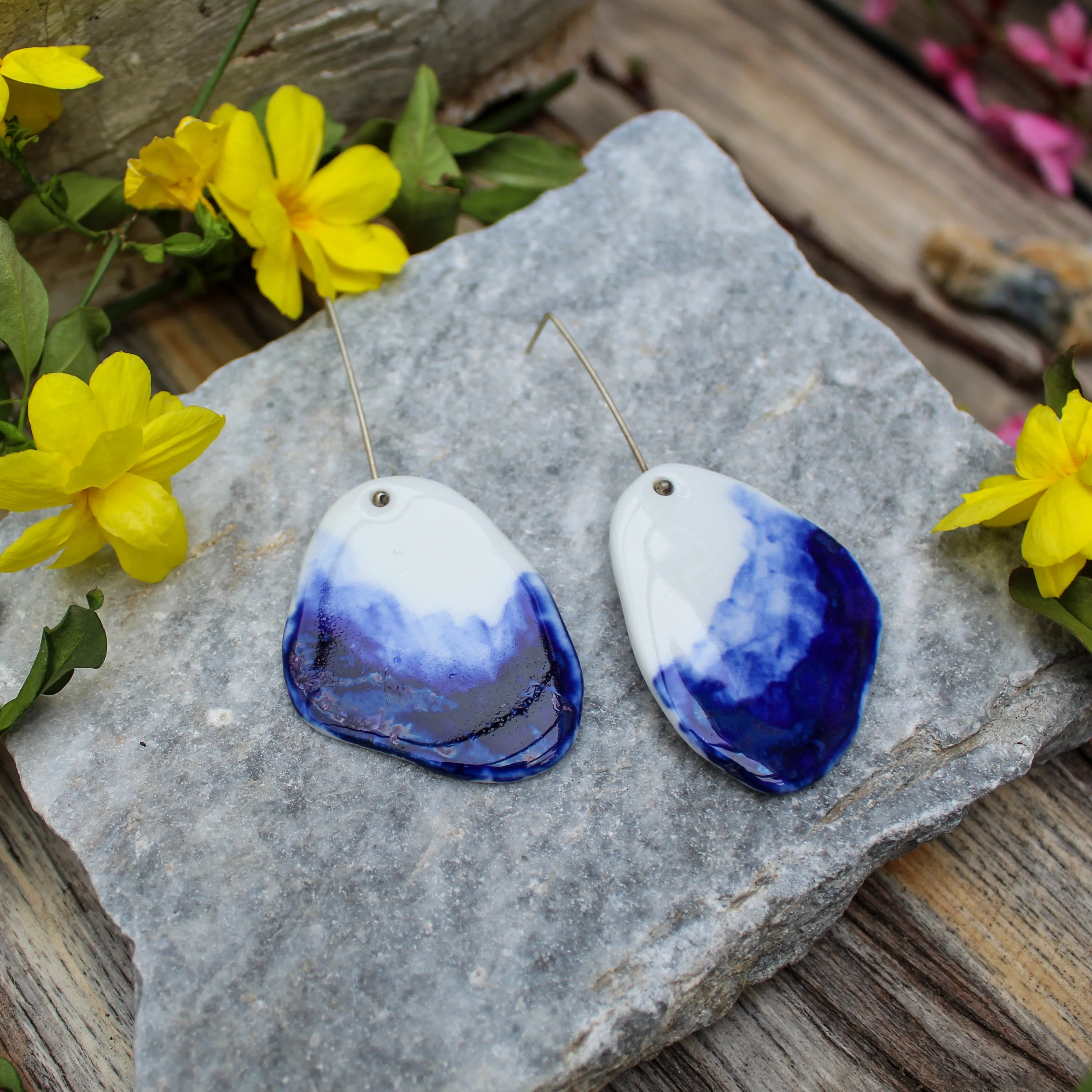 Porcelain Long Earrings