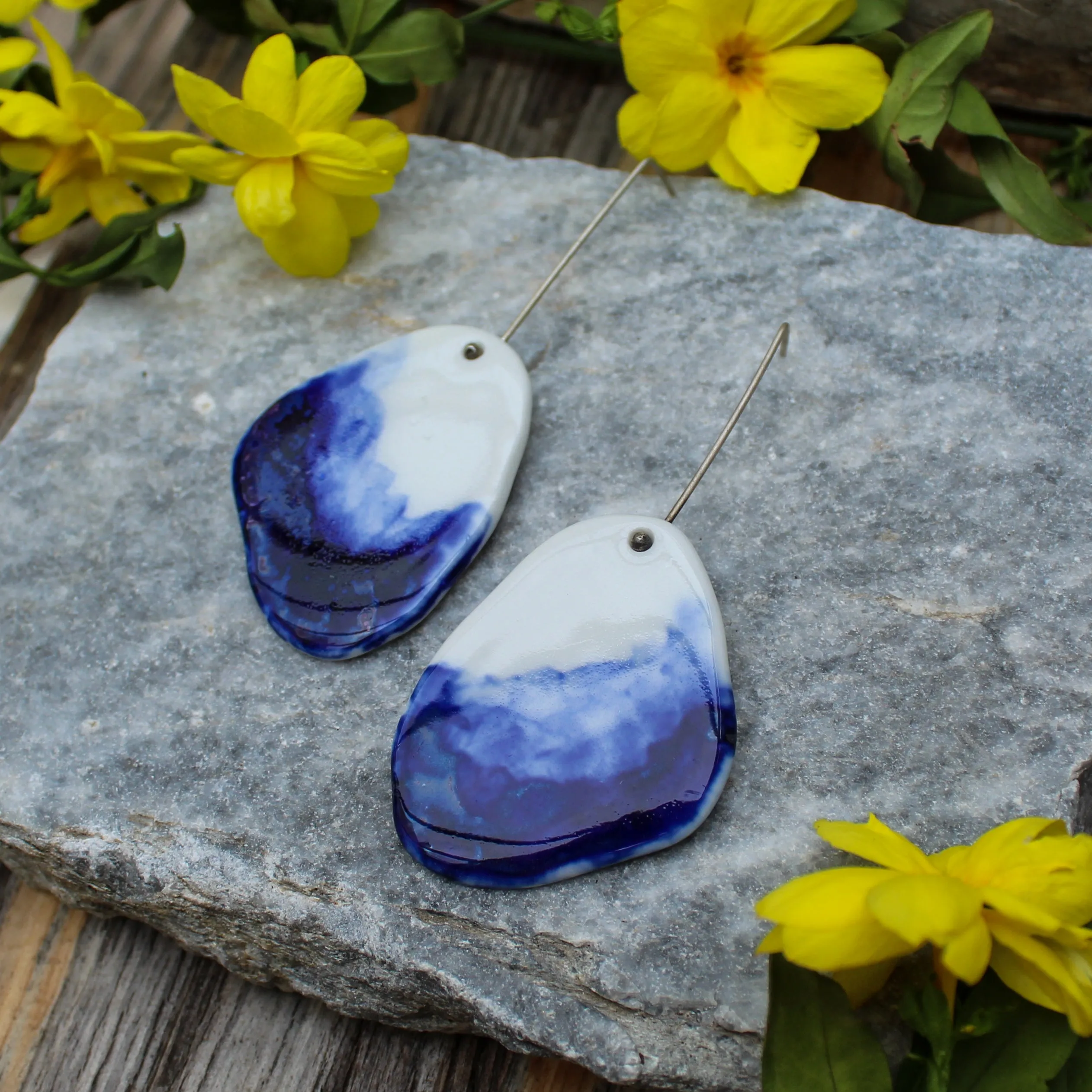 Porcelain Long Earrings