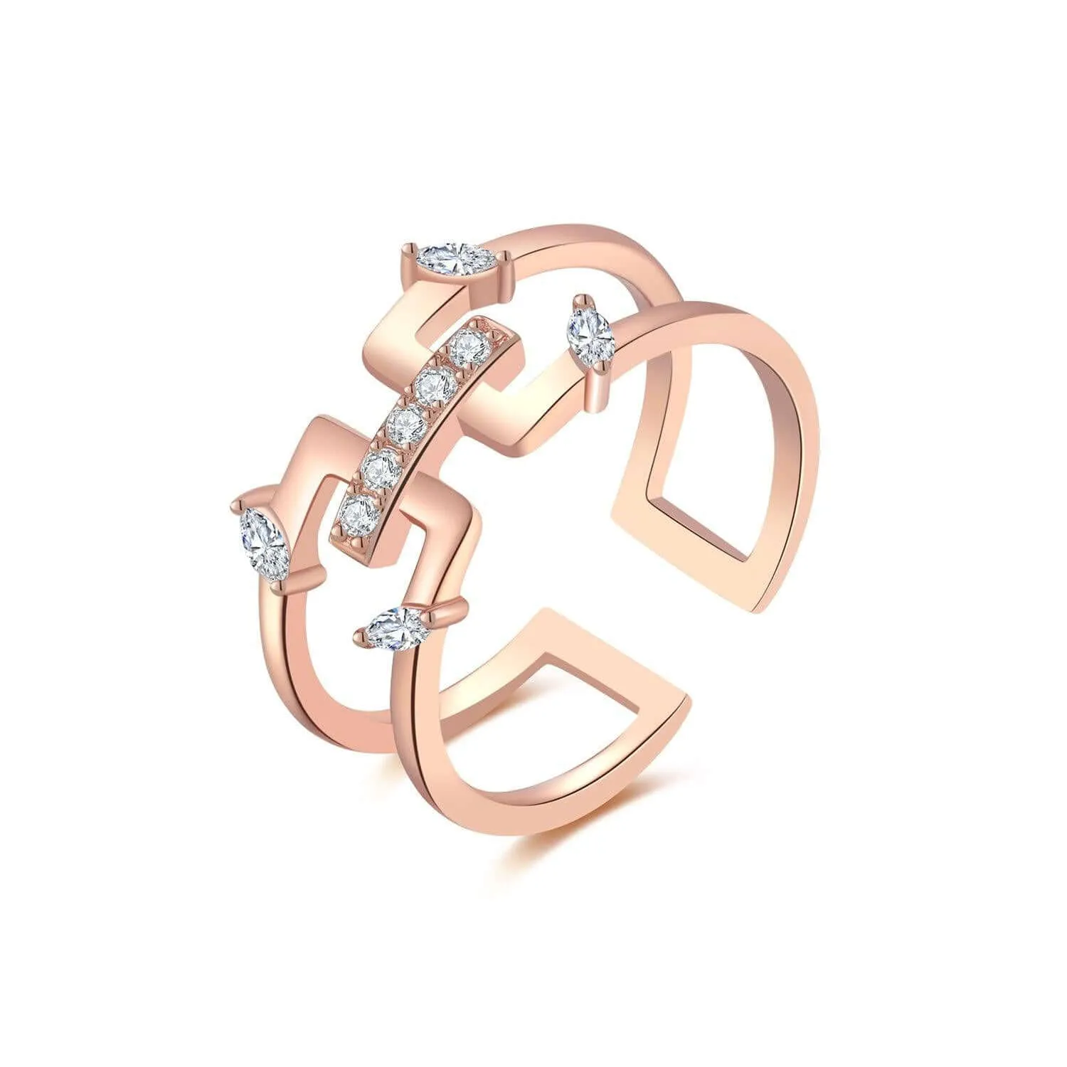 Promise Statement Ring Jasmine Breeze Collection Designed by Golnaz Niazmand