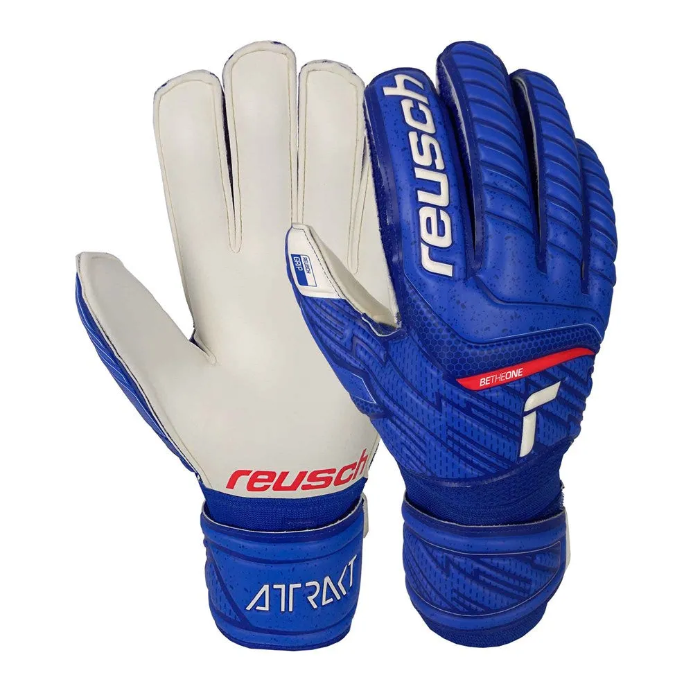 Reusch Attrakt Grip GK Gloves (Blue/White)