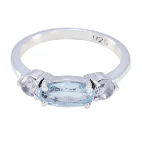 Riyo Enticing Gems Blue Topaz 925 Silver Rings Lauren B Jewelry