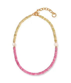 Rock Candy Necklace in Pink Lemonade