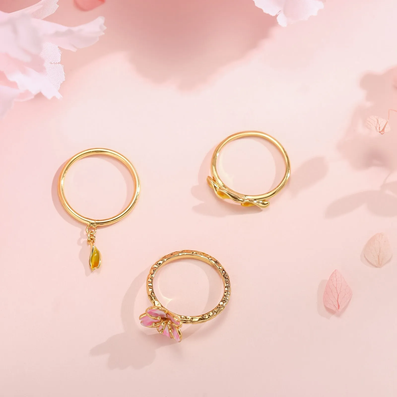 Sakura Rings Set