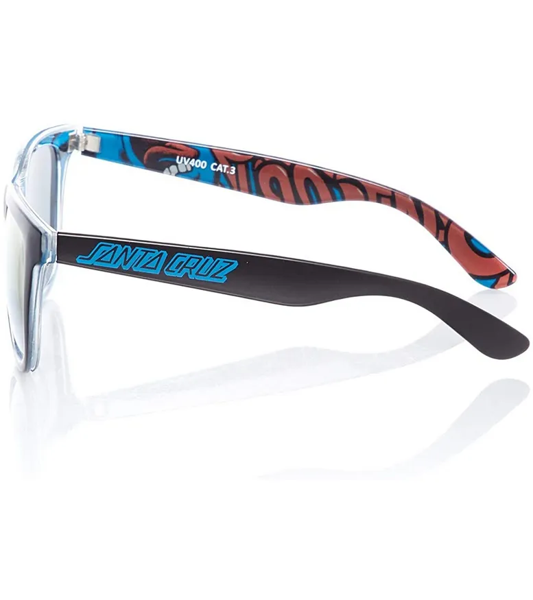 Santa Cruz Screaming Insider Sunglasses sca-sun-0106 black-blue