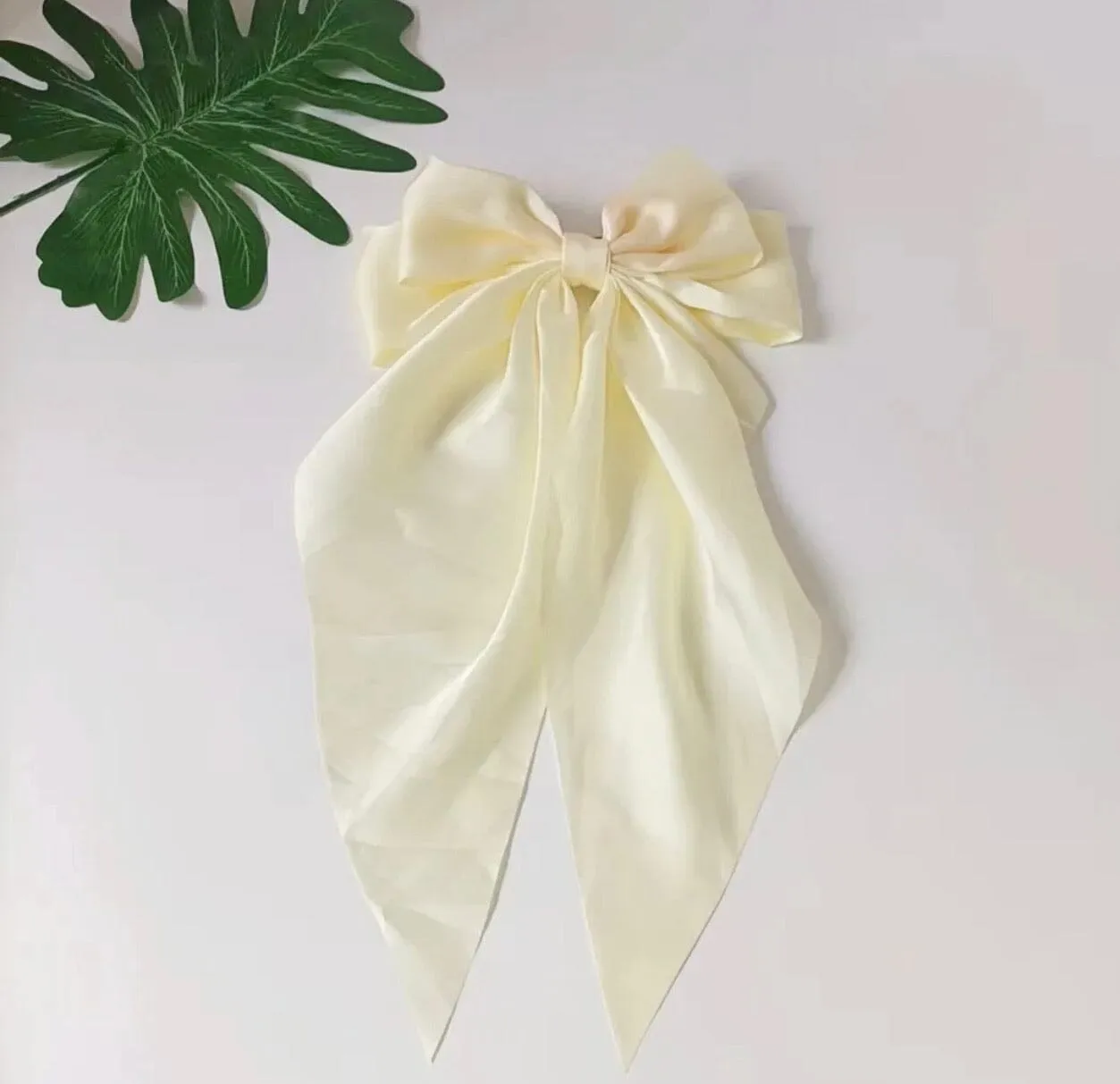 Satin Bow Clip