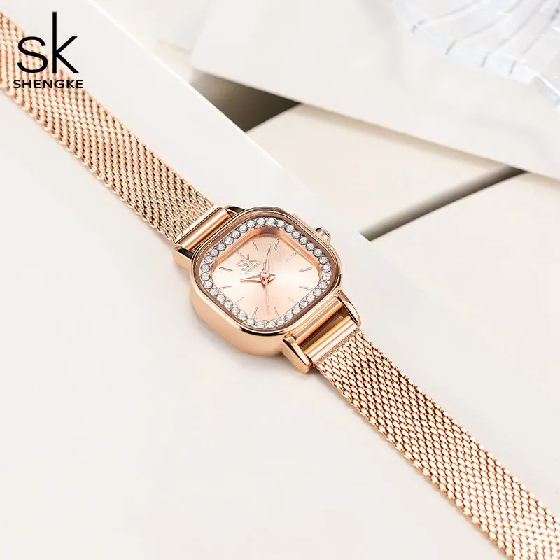 SK Watch and Bracelet Set For Lady