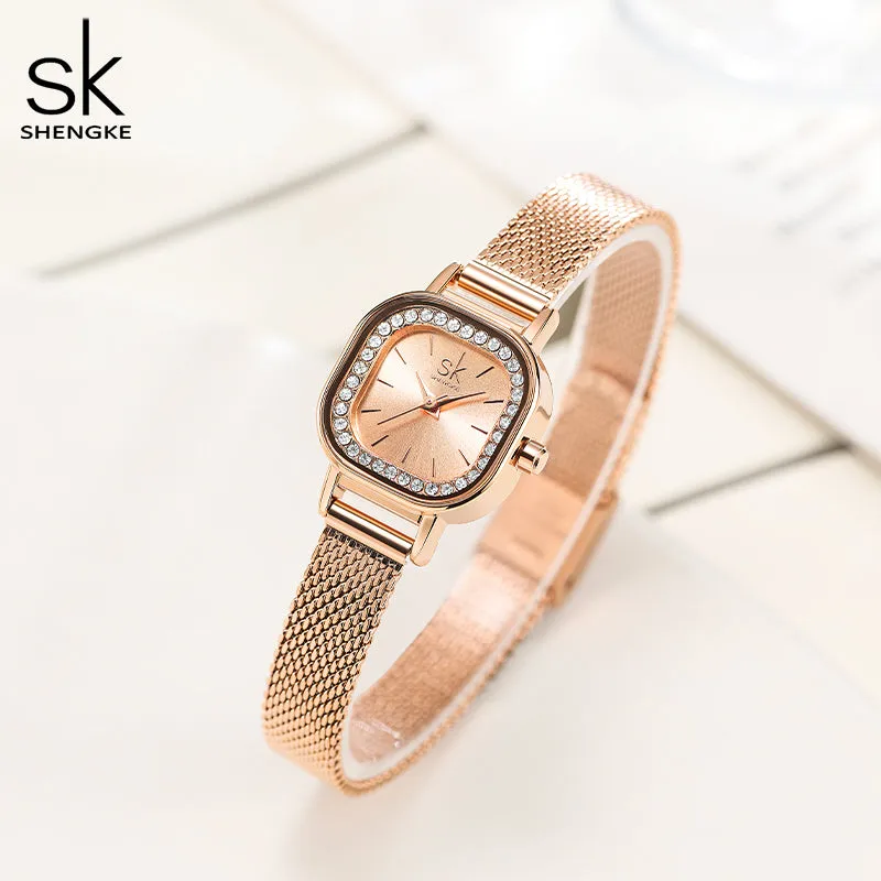 SK Watch and Bracelet Set For Lady