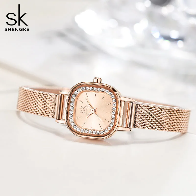 SK Watch and Bracelet Set For Lady