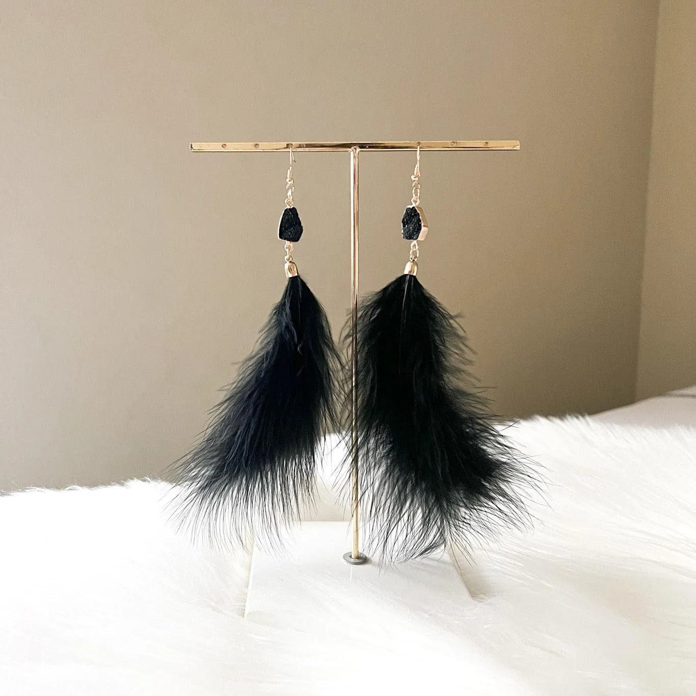 Soraya Feather Earrings