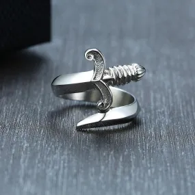 Steel Dagger Ring