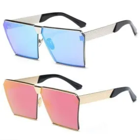 Stylish Steampunk Square Sunglasses