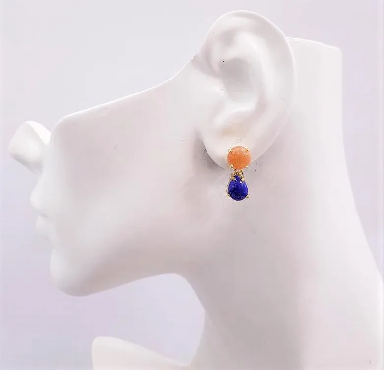 Sunstone & Lapis Lazuli Separates Earrings