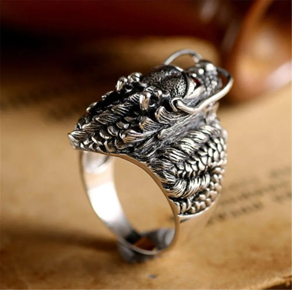 The Underworld Guardian Dragon Stainless Steel Ring