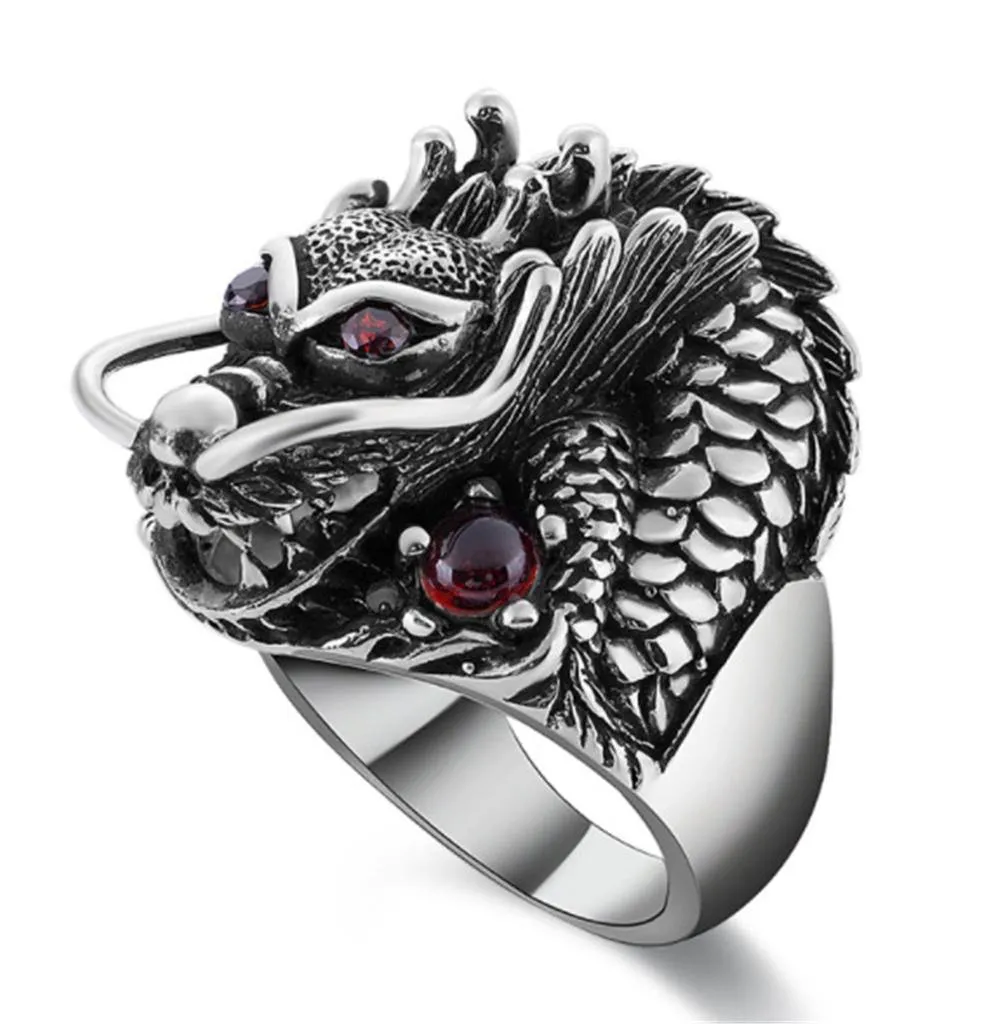 The Underworld Guardian Dragon Stainless Steel Ring