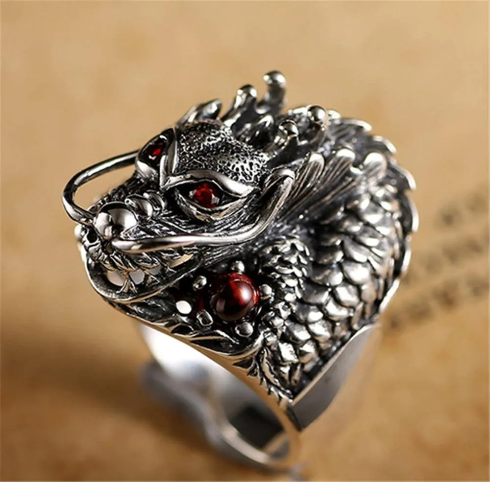 The Underworld Guardian Dragon Stainless Steel Ring