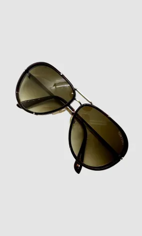 Tom Ford Aviator Sunglasses with Case