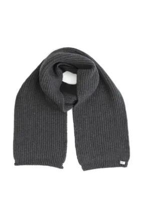 Uimi - Ernest Fishermans Rib Scarf - One Size - Charcoal