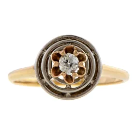 Vintage Diamond Ring, Old Euro 0.10ct.