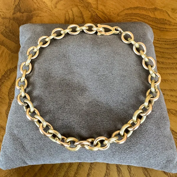 Vintage Large Cable Link Chain Bracelet