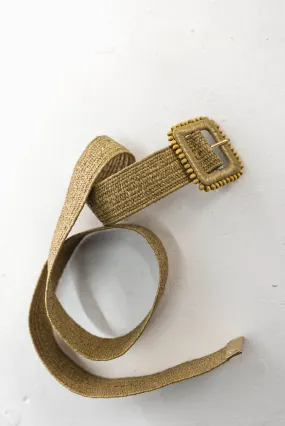 Woven Beaded Buckle Belt